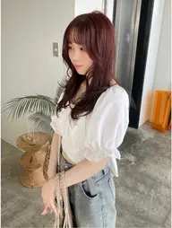 【 💫人気No.2 】カット ＋ ケアカラー + Aujuaトリートメント + W炭酸ケア🫧