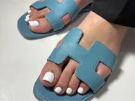 【フットバス込】フットネイル、ワンカラー