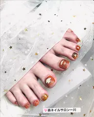 💕シンプルフットネイル✨ラメグラ💖「2色可能」「オフ込み」