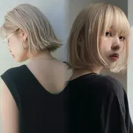 【🌸新生活期間限定U23🌸】予約数No.🥇顔まわりカット➕ブリーチ有Wカラー➕潤いトリ💛ロング料金無し💛