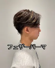 🫧軽やかな毛流れ🫧💈men'sカット＋フェザーパーマ