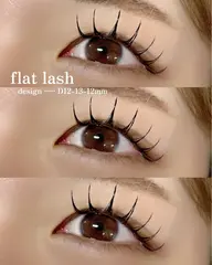 【最高級毛🎶】フラットラッシュ100本　￥4800