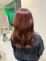 《ブリーチなしで明るくしたい方におすすめ》　　　　　　　　　　　　　🍒艶感たっぷりブリーチなしWカラー🍒