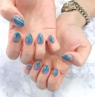 ハンド❤️むら塗りニュアンス★ラメ、ホイルアート4本付き