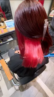 🍀インナーカラー+カット🍀