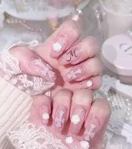 【当日限定】【10本長さだし】✝️トレンド✝️クロム·シンプルデザイン(オフなし)¥8980→¥5980