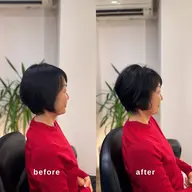 カット + パーマモデル