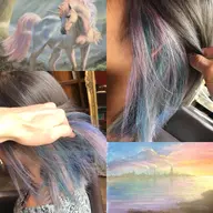《インスタ映え間違いなし‼️》🌈🦄ユニコーンカラー🦄🌈(ブリーチ込み)