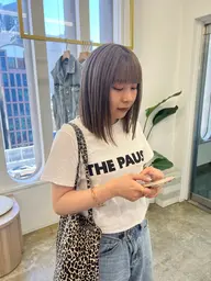似合わせカット💇‍♀️+ブリーチ込みダブルカラー🌈(オンカラー込み)+3stepトリートメント🫧