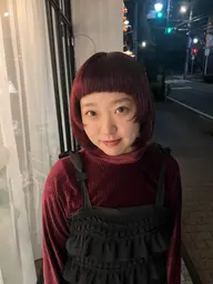 顔まわりレイヤーぱつっとボブ💇‍♀️👀顔まわりレイヤーで小顔効果に✨