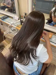 🎀ワンカラー🎀(ブリーチ無し)+2step treatment🥣