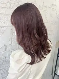 🍄【学生限定】透明感カラー＆超音波ハホニコトリートメント🍄  コテ巻き仕上げ