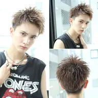 🔥1日1名限定🔥『ピンパーマ』骨格矯正メンズカット＋パーマ+シャンプー+トリートメント　スパイキーショート　短髪用