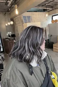 カット&外国人風3Dハイライトカラー＆濃密トリートメント