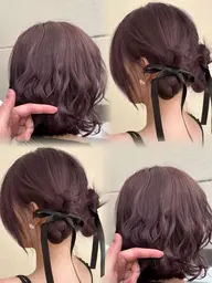 [4月限定クーポン]メンテナンスカット+ブリーチなしダブルカラー+髪質改善トリートメント