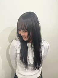 透明感＆暗髪オリーブグレージュ🫒