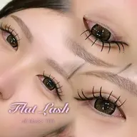 流行✨️人気🌟フラットラッシュマツエク！濃ゆくて可愛い束感が作れるマツエク140本​〜​