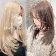 🌷平日限定🌷カット💇‍♀️＋艶カラー＋１stepトリートメント【レイヤー/髪質改善/透明感カラー/韓国🇰🇷】