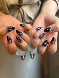 【ハンドジェル】ストーン･パーツのみやり放題(デザインアートなし)ジェルオフ込