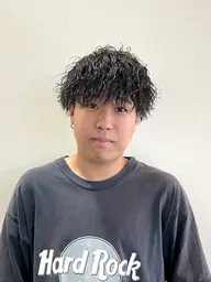 【当日予約NO.1👑】メンズカット＋メンズパーマ(波巻き・ツイスパ＋1000)