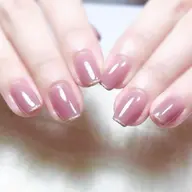 《ワンカラー＆先端ラメライン》