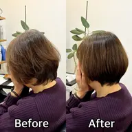 似合わせカット&高純濃度炭酸泉&傷まない白髪染め酸性カラー