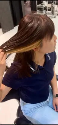 【ポイントで映え✨】インナーカラー＋フルカラー