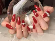 チップ長さ出し10本2本アート