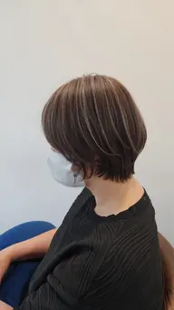 【💇🏼‍♀️カット+白髪ぼかしフルハイライト🤎】⌇ケアブリーチに変更◎⌇メンズ◎