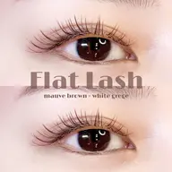 ご新規様🤍カラーフラットラッシュ 60本 🤍4色中２色mixok(オフ+コーティング無料)