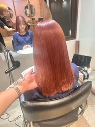 ⚠️ブリーチ毛、ハイダメージの方へ⚠️ダメージレス『ノンアルカリ』ストレート+プチトリートメント付👑