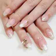 ホワイトシルバー❄ラメグラデーション