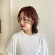 前髪ストレート+カラー