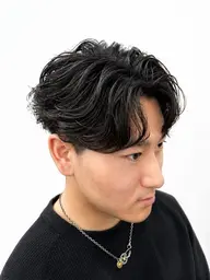 メンズ骨格矯正カット＋特殊パーマ＋トリートメント¥18500→¥17880