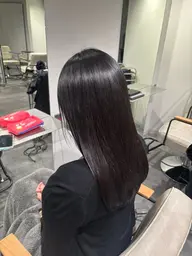 【‎✦.˚触れたくなる髪へ‎✦.˚】サラツヤ縮毛矯正＋ケアトリートメント付き