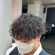 カット+波巻きパーマ