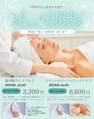 【3月･4月限定！】最高級石膏パック~クレイマスク~