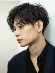 ✨メンズ限定✨対策/うねり・膨らみを自然に抑える✨癖で広がってしまう方に✨カット＋全体ボリュームダウンパーマ