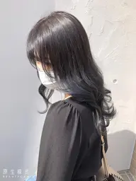 カット＋【ブリーチ無し】透明感ダブルカラー