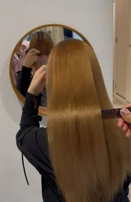 ブリーチ毛でもかけられる縮毛矯正＋レイヤーバッサリカット🆗(顔出し動画撮影可能な方のみ)