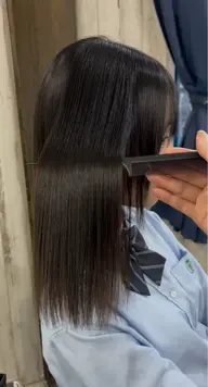 🩵ミニモ学割🩵Cut➕美髪ストレート➕サラ艶トリートメント