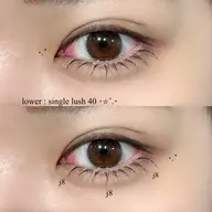 下まつげセーブルエクステ40本🌟 オフ無料　⚠︎他のメニューに追加したい方はdmにてご連絡ください💁🏻‍♀️