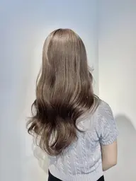 ⭐️20周年記念⭐️🫶ブリーチなし🫶透明感Wカラーカラー＋カット＋髪質改善トリートメント19690→11814円