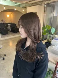 【暖色カラー🍂】艶髪ワンカラー➕ヘアケアトリートメント付き✨