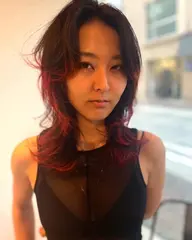 w color ケアブリーチカラー+カット+髪質改善ハホニコトリートメント(ケアプロ付き)