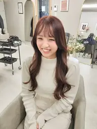 『当日限定/2回まで同価格』カラー+前髪/顔周りカット+トリートメント(ミニモ学割対応)