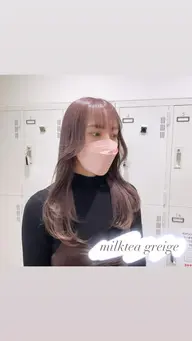 🎀ケアハイトーンカラー×レイヤーカット🎀(1ブリーチ+カラー+カット)ホームケアプレゼント🎁