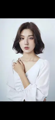 【美髪ストレート】縮毛矯正+イルミナカラー+デザインカット¥19800#ロング料金別途+¥3960