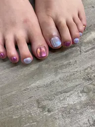 ❤︎【アートし放題】ニュアンスフットジェルネイル❤︎