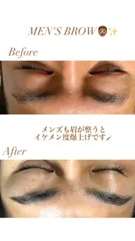 メンズアイブロウラミネーション🤵🏼‍♂️✨毛流れを整えてイケメン眉毛に！！✨